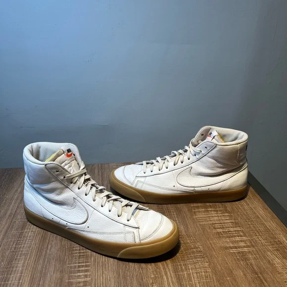 NIKE BLAZER MID '77 Men's Size 13 Shoes White Gum D07432-900 Shoes Sneakers